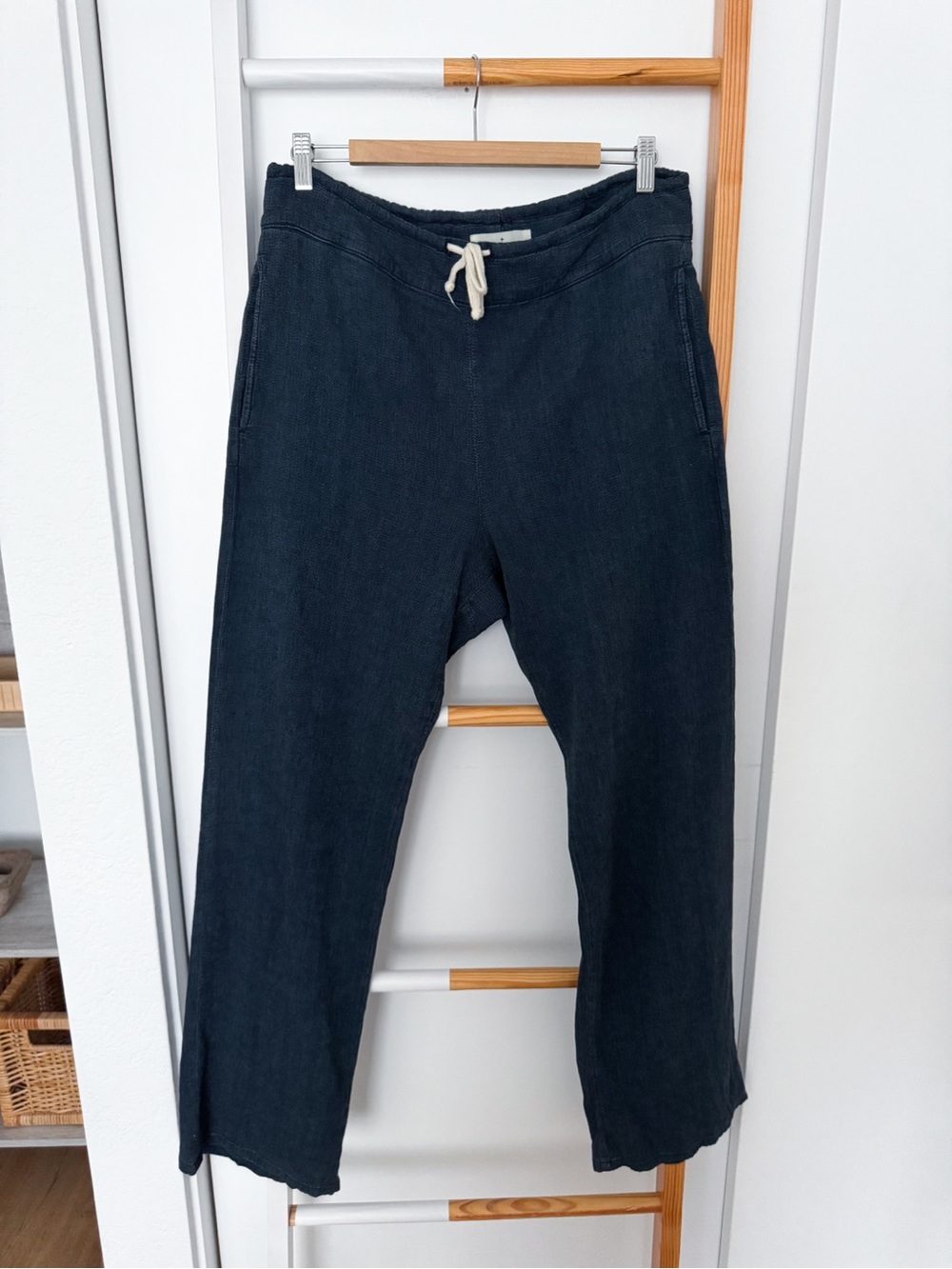 Imogene + Willie Fethiye Pant Faded Blue Drawstring Lounge Pants M Unisex - Picture 3 of 16